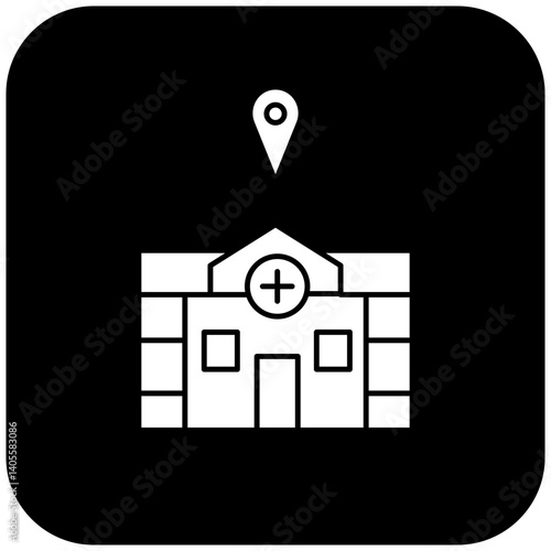hospital location icon design