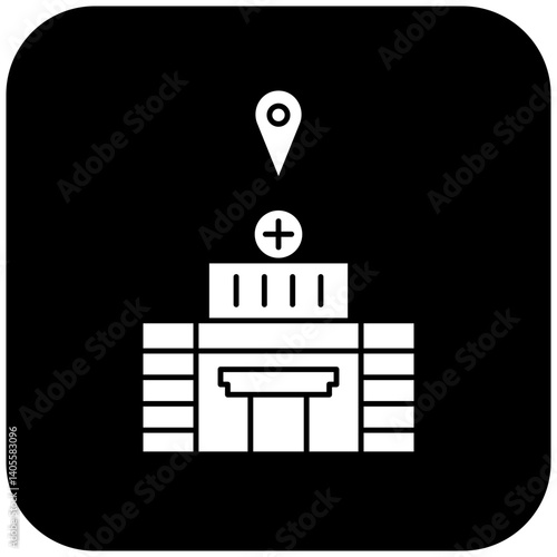hospital location icon design
