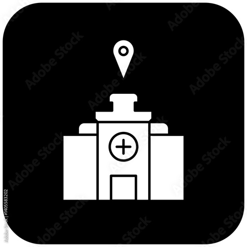 hospital location icon design