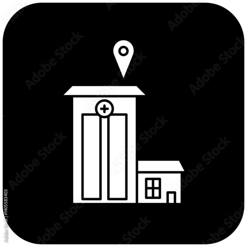 hospital location icon design