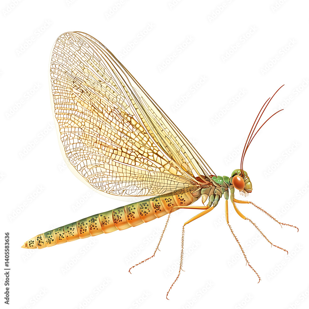 High-resolution image of a detailed moth with symmetrical brown and orange patterned wings and fuzzy body shown from above on a transparent background