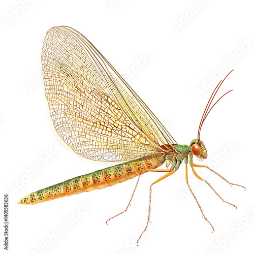Obraz na płótnie High-resolution image of a detailed moth with symmetrical brown and orange patterned wings and fuzzy body shown from above on a transparent background w salonie