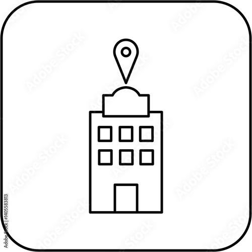 hospital location icon design