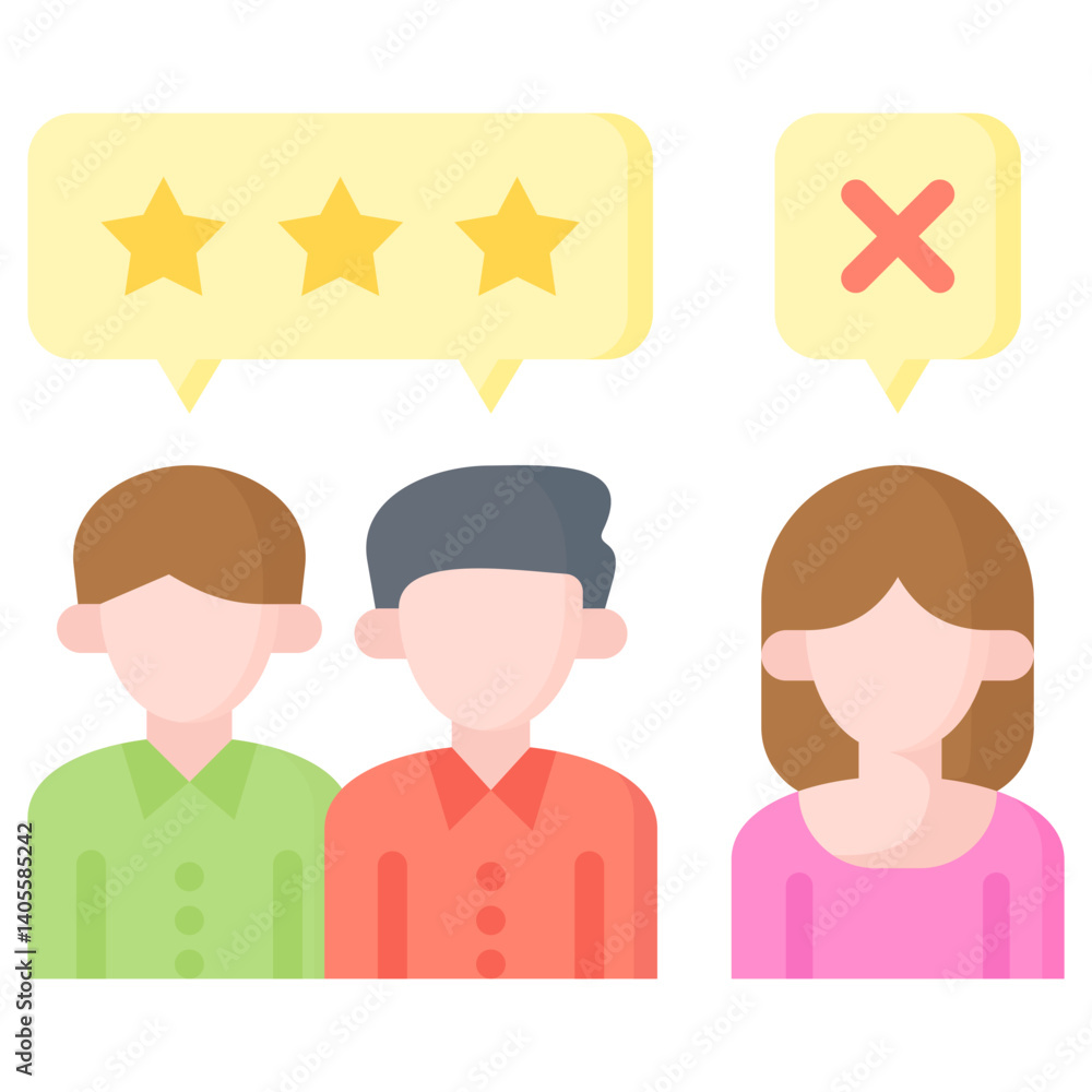 Fototapeta premium Customer Review Icon