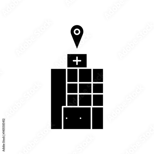 hospital location icon design
