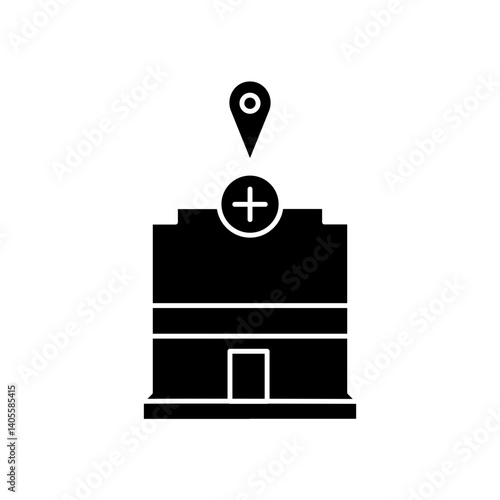 hospital location icon design