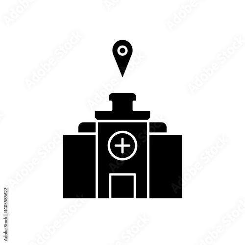 hospital location icon design