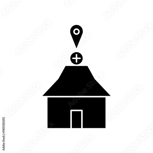 hospital location icon design