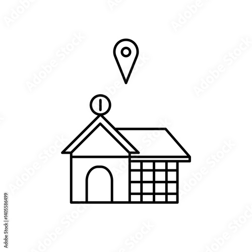 hospital location icon design