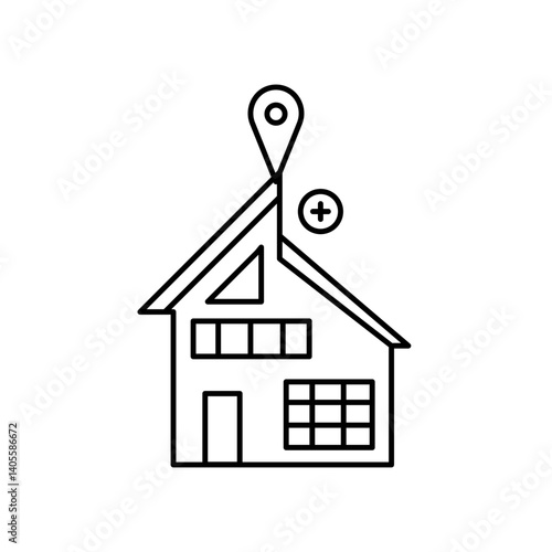 hospital location icon design