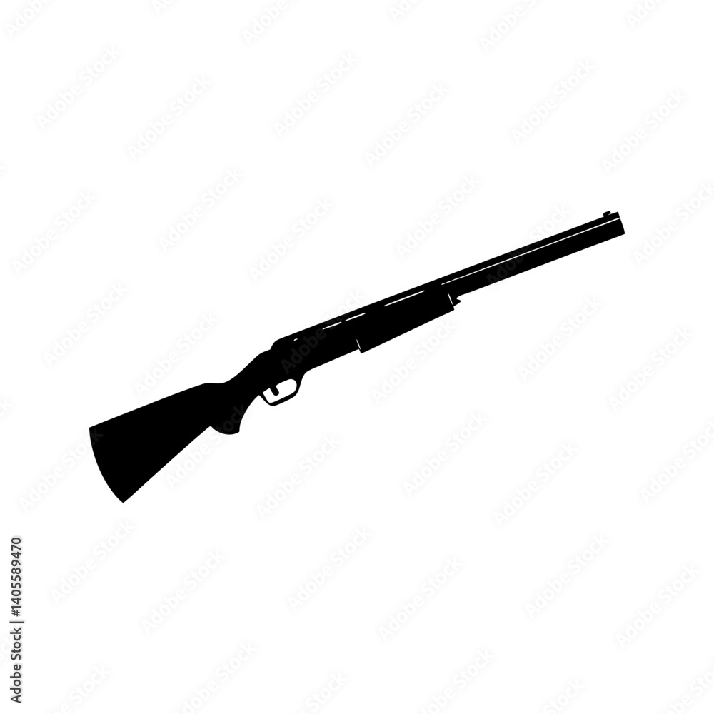 custom made wallpaper toronto digitalShotgun Silhouette vector illustration