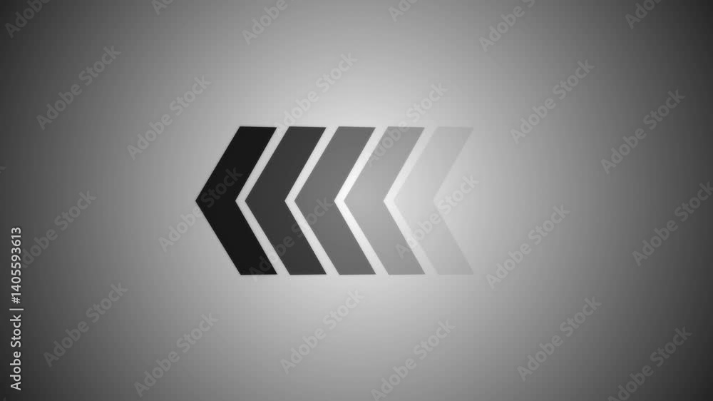 Left-directional arrow loop animation. arrow loop animation video direction concept. Left-directional arrow loop animation. arrow loop animation video direction concept.