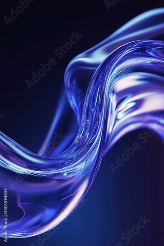 Wallpaper Mural Abstract wave fluid texture render  Torontodigital.ca