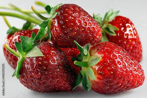 Wallpaper Mural strawberries isolated on white background Torontodigital.ca