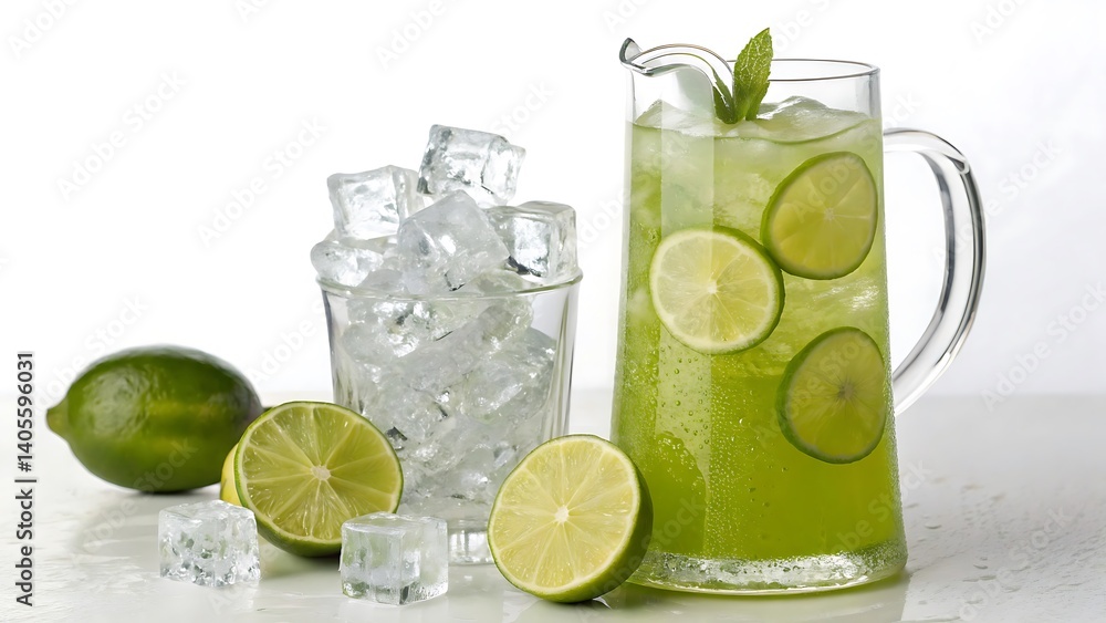 Fototapeta premium mojito cocktail with lime