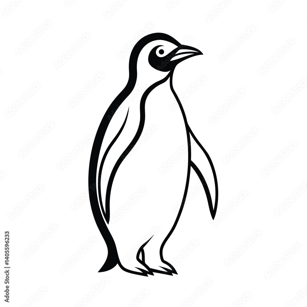 Naklejka premium penguin vector illustration
