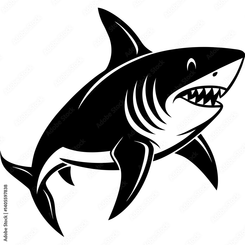 Obraz premium shark vector illustration