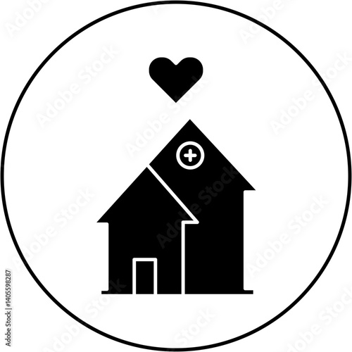 love hospital icon design
