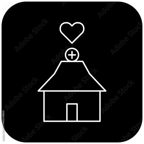 love hospital icon design