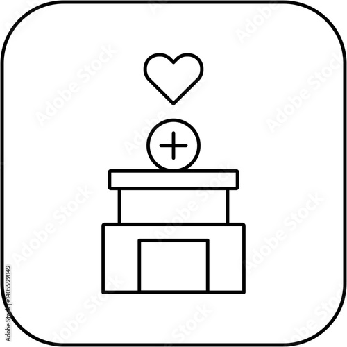 love hospital icon design