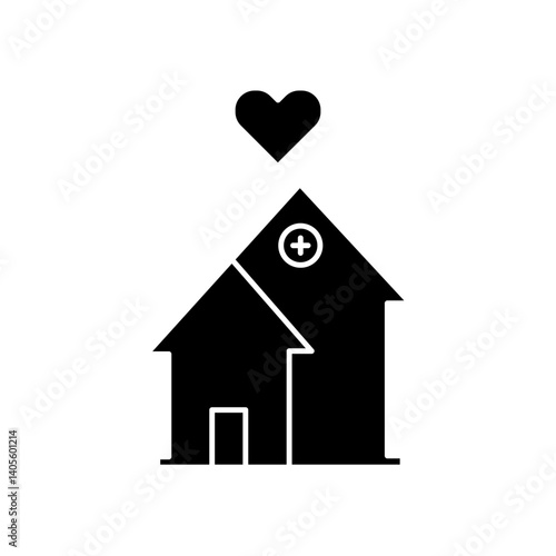 love hospital icon design