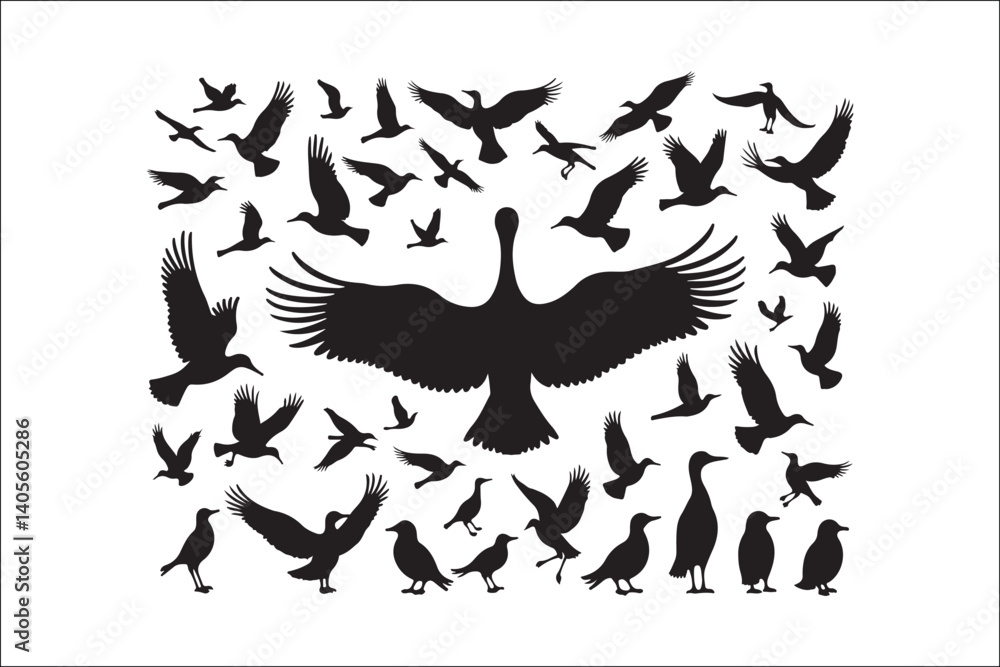 Bird Silhouette Bundle | Flying Birds Vector Clipart | SVG, PNG, EPS for Cricut & Laser Cutting
Birds Vector Silhouettes | Wildlife Animal SVG Files | Digital Bird Clipart for Crafts & Decor
Flying Bird Silhouette Bundle | Flying Birds Vector Clipart | SVG, PNG, EPS for Cricut & Laser Cutting
Birds Vector Silhouettes | Wildlife Animal SVG Files | Digital Bird Clipart for Crafts & Decor
Flying