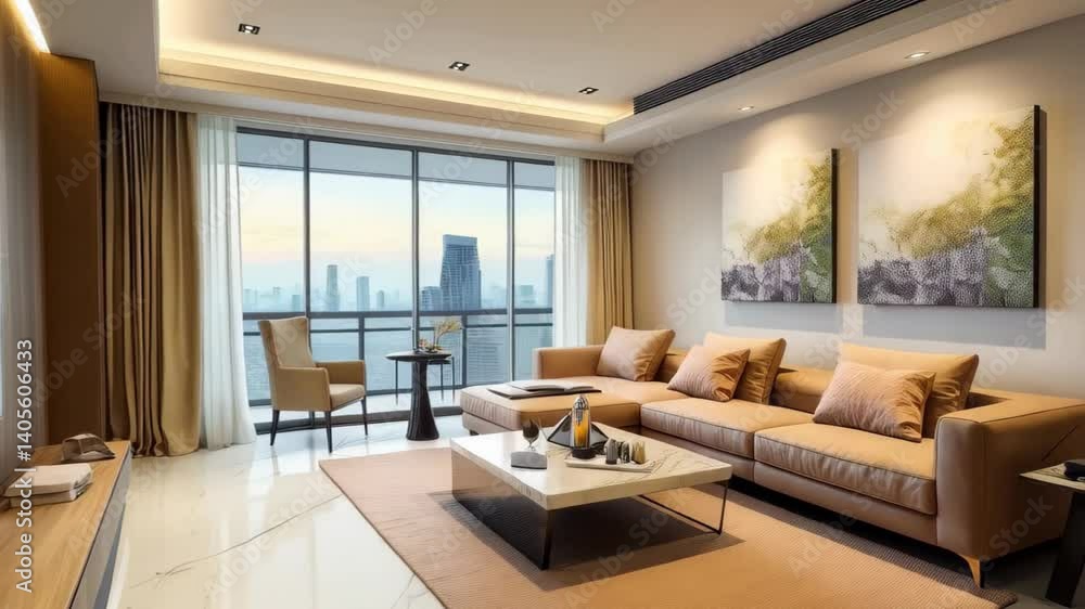 Showcase living room featuring a cozy sectional sofa and stylish art Showcase living room featuring a cozy sectional sofa and stylish art