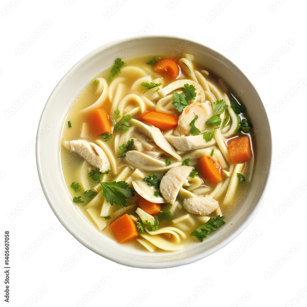 Delicious Chicken Noodle Soup in a Bowl Homemade Recipe Food Photography Delicious Chicken Noodle Soup in a Bowl Homemade Recipe Food Photography