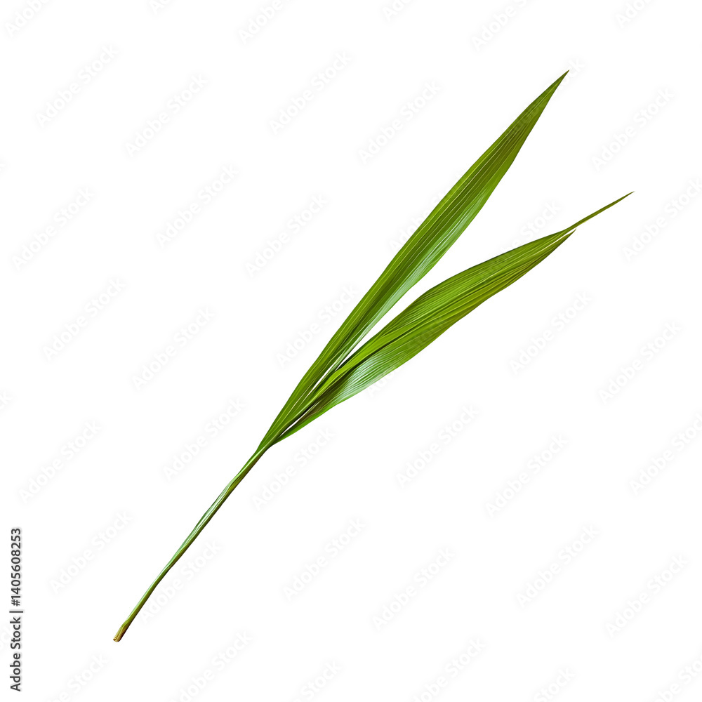 A single blade of grass with detailed veins and edge A single blade of grass with detailed veins and edge