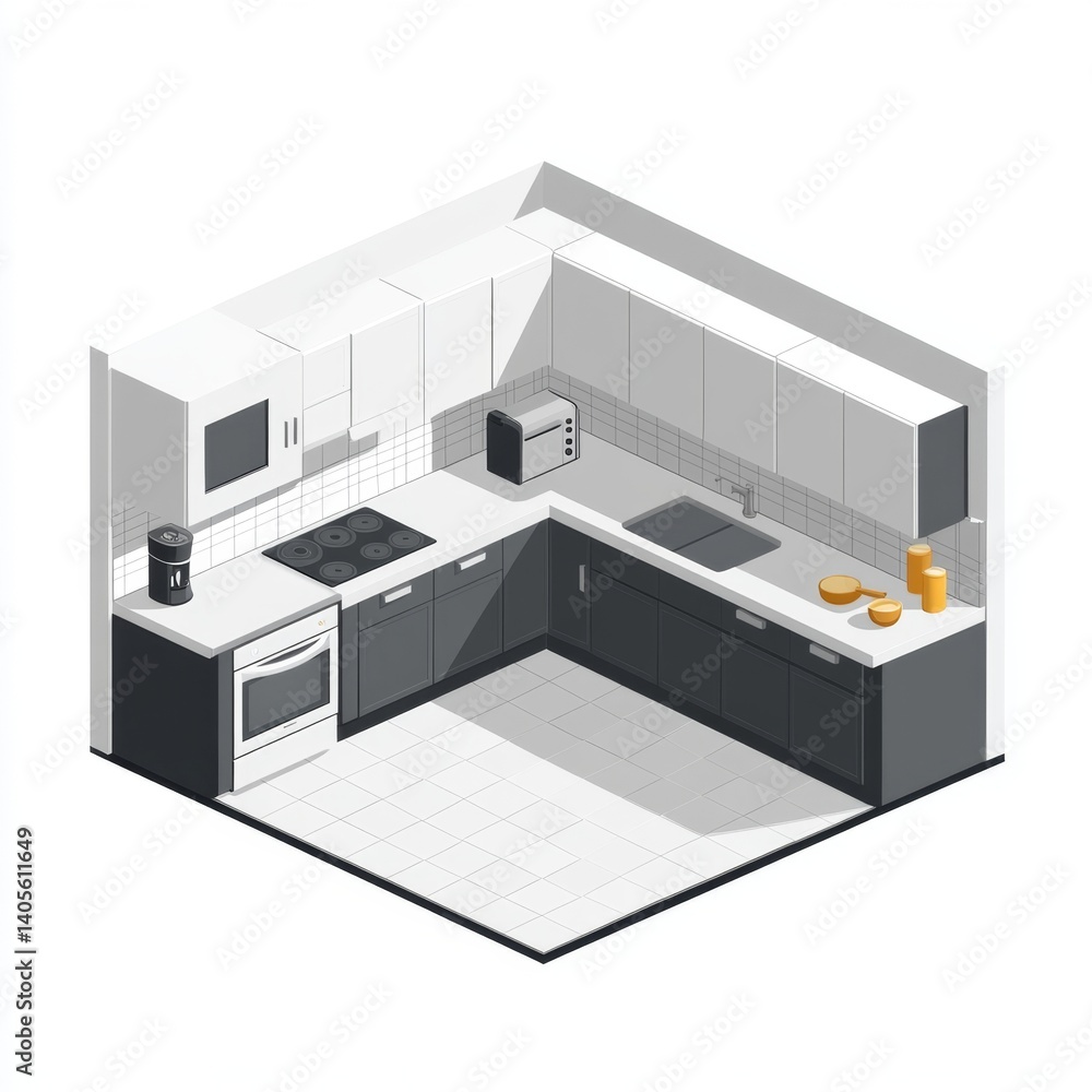 Modern corner kitchen design Modern corner kitchen design