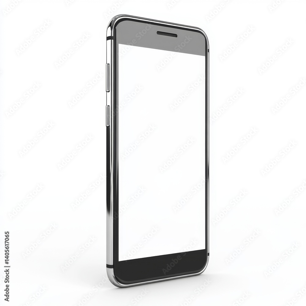 Modern smartphone mockup, isolated on white background Modern smartphone mockup, isolated on white background