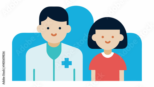 Medical consultation between a doctor and patient in a hospital setting with a bright white background ideal for health clinics and patient care visuals