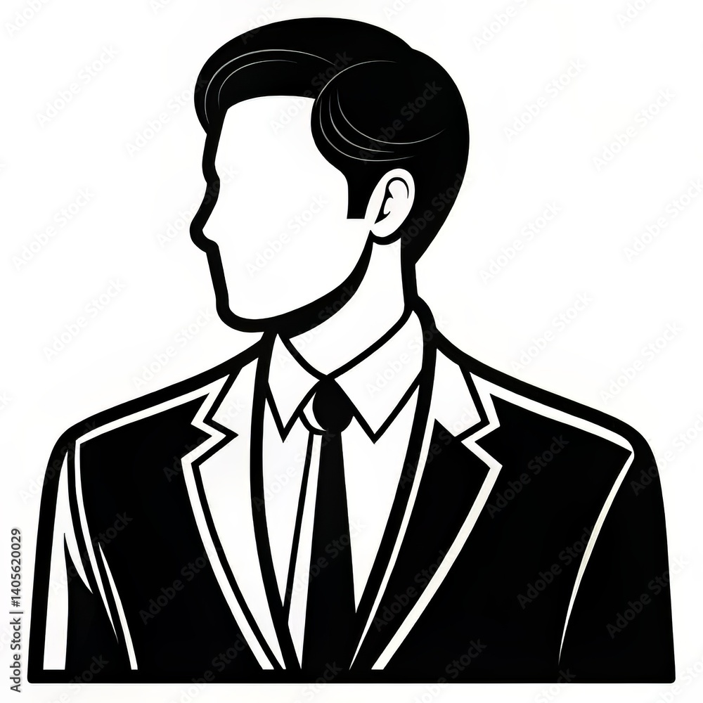Faceless Business Figure in Formal Attire Faceless Business Figure in Formal Attire