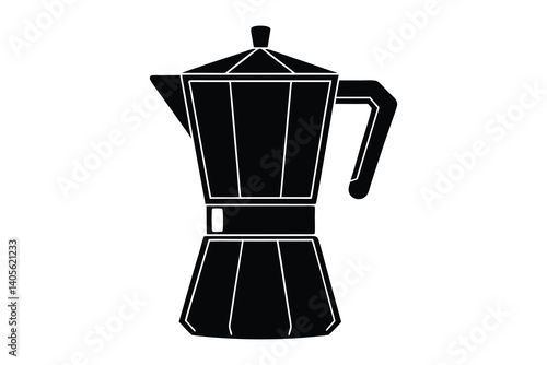 Coffee maker blender silhouette vector illustration