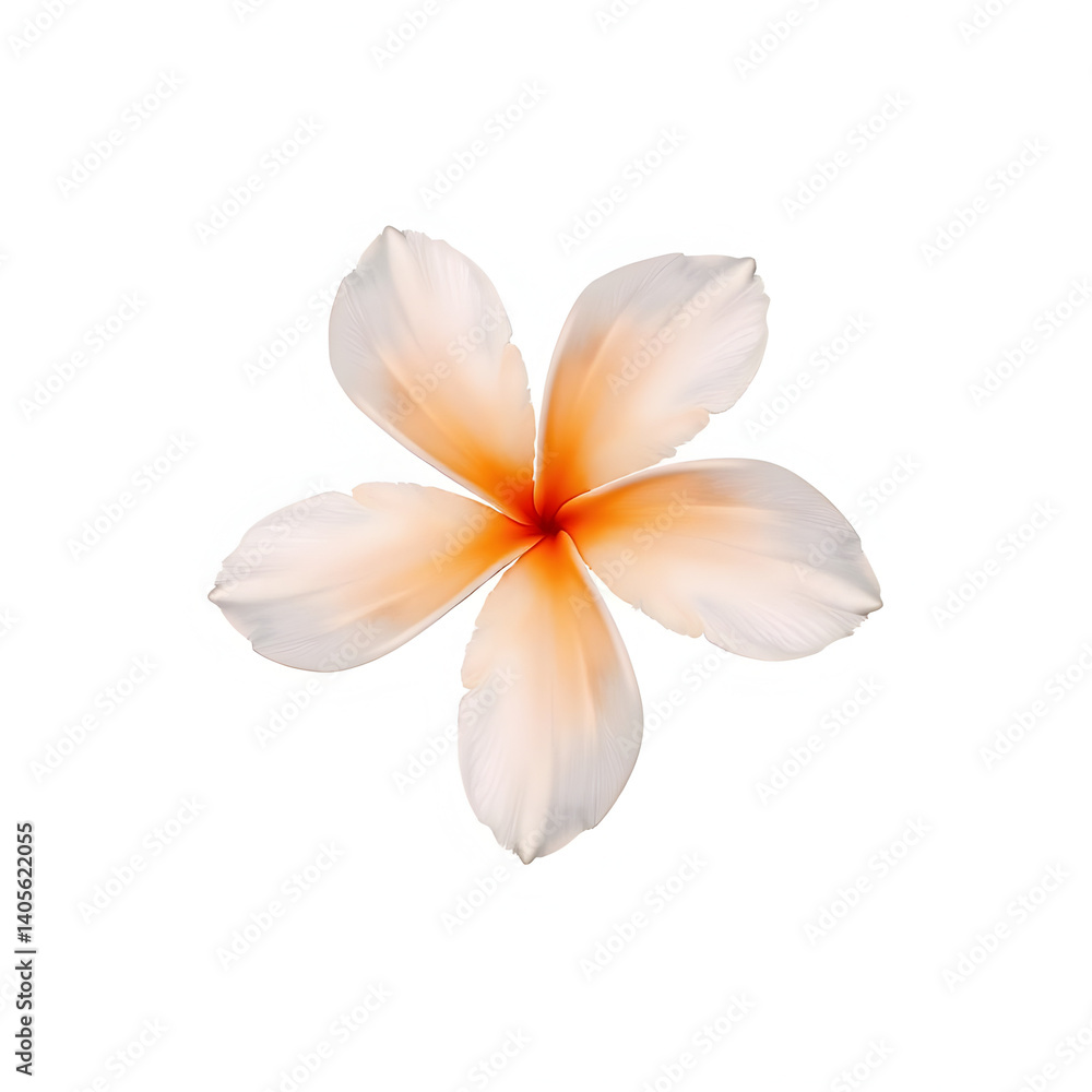 Fototapeta premium frangipani flower isolated on white