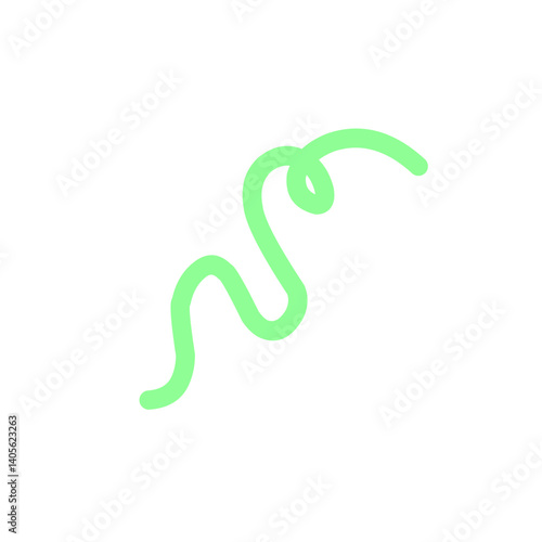doodle vibrant green
