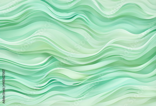 Green Wavy glossy surface in black and green colors Background ,high quality,generative ai