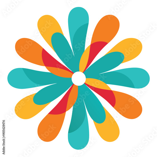 Rounded Abstract Shapes Creating a Playful Scene