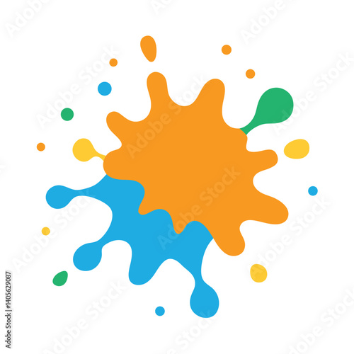 Soft Watercolor Splash in White Background Design