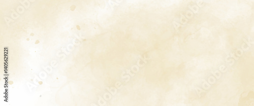 Vector Soft Yellow watercolor backgrounds white.