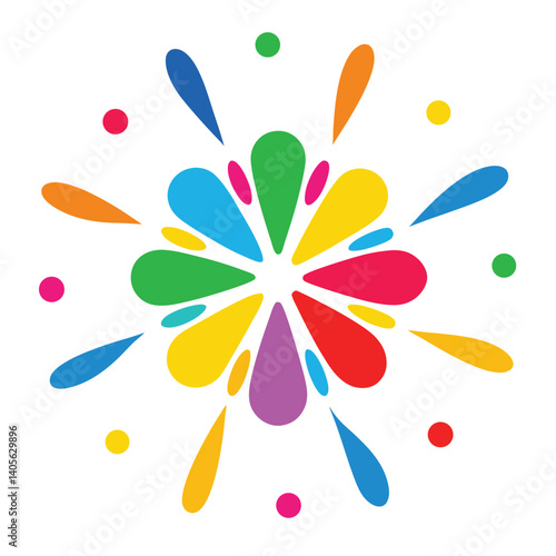 Explosion of Rounded Shapes in Cheerful Colors