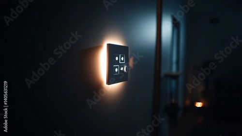 Home Smart Home Moment 9it2h2h Dark Room Panel Glowing