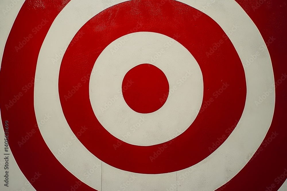 Red and white target concentric circles (1) Red and white target concentric circles (1)
