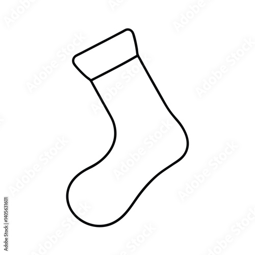 christmas sock isolated on white background
