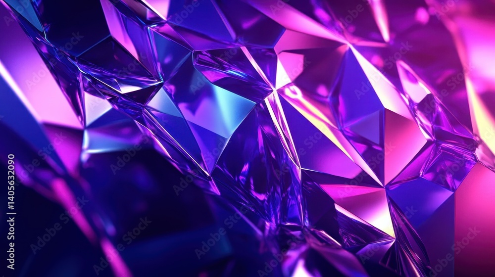 Abstract geometric shapes in vibrant purple and pink hues. Abstract geometric shapes in vibrant purple and pink hues.