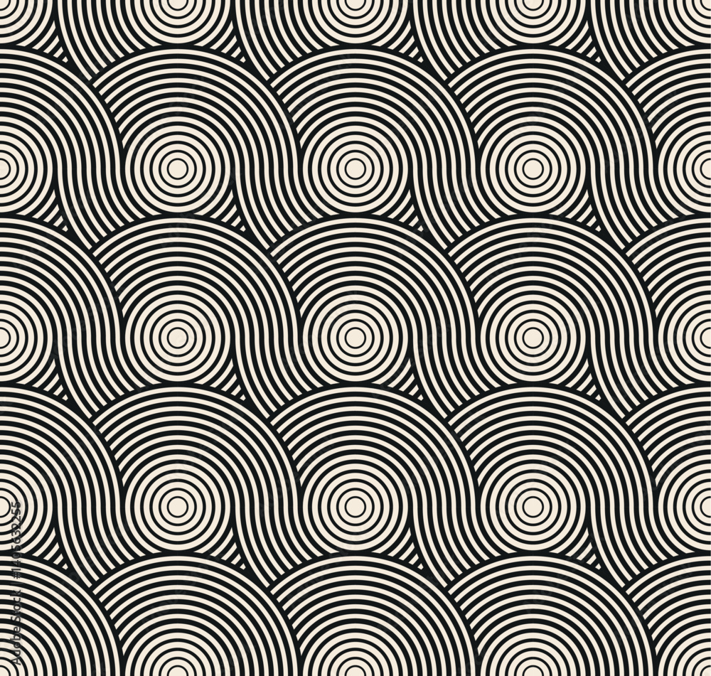 Black beige line geometric pattern with concentric circles. Design element for logo, web pages, prints, posters, template. Black beige line geometric pattern with concentric circles. Design element for logo, web pages, prints, posters, template.