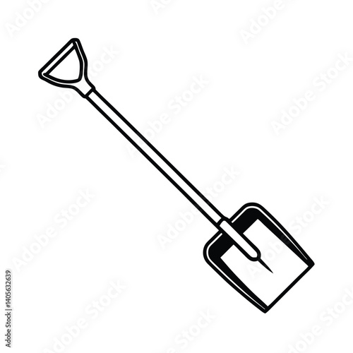 shovel vector illustration