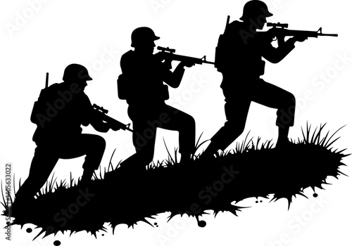 "Brothers in Arms: Shadows of Duty"

"On the Front Line: United for the Mission"

"Silhouettes of Valor"