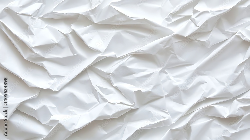 Crumpled White Paper Texture Crumpled White Paper Texture