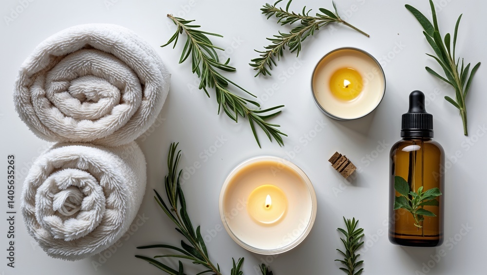 Relaxation and Wellness Concept – Flat Lay with Candle and Oil
Relaxation and Wellness Concept – Flat Lay with Candle and Oil